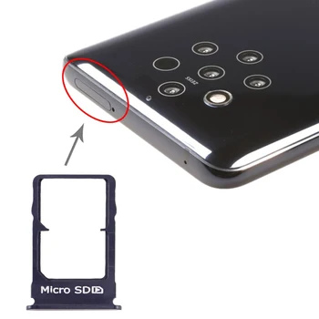 Подмяна на детайли на мобилен телефон Тава за SIM-карти + тава за карти Micro SD за Nokia PureView 9