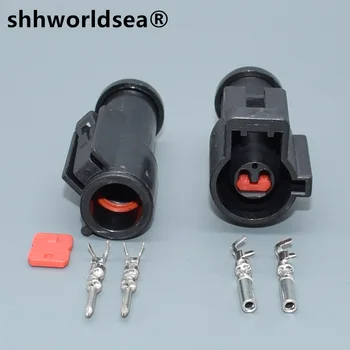 shhworldsea 2-пинов 1,5 мм женски мъжки Водоустойчив електрически автомобили plug, херметичен конектор за автомобили 0