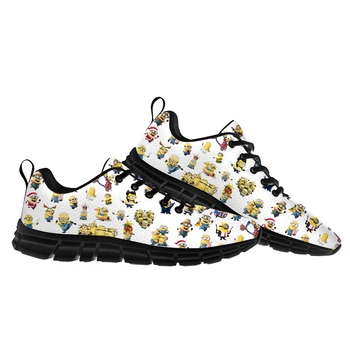 Спортни обувки Кевин Stewart Боб с шарките на Малкия Жълт Човек, мъжки, женски, детски маратонки, висококачествени маратонки, Изработени по поръчка Обувки
