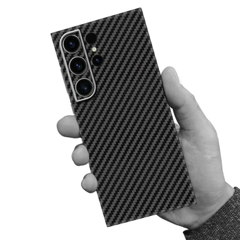 Магнитен калъф за мобилен телефон от въглеродни влакна S23 Ultra Case от въглеродни влакна за Samsung Galaxy S23 Ultra Carbon Fiber Case