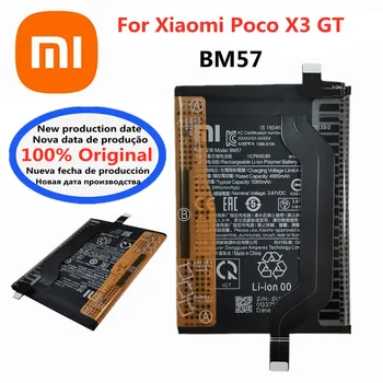 Висококачествен 100% Оригинална Батерия BM57 За Xiaomi Poco X3 GT Bateria 