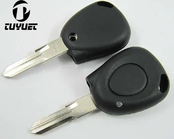 Корпус дистанционно ключ 10ШТ, 1 бутон за автомобилни ключове Renault, калъф за рязане с острие неразрезным
