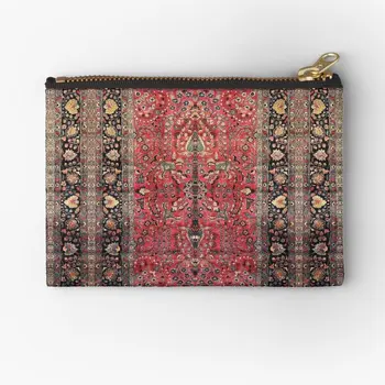 Античен персийски червен килим, чанти с цип, Опаковки за чантата си, бельо, чорапи, дамски колан, Джоб кесия за монети, Малки мъжки