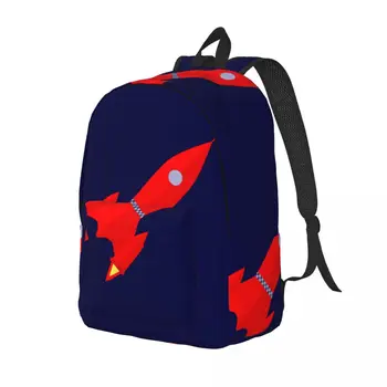 Училищен раница, ученическа раница, Мультяшная космическа ракета, раница на рамото, Чанта за лаптоп, училищен раница 1