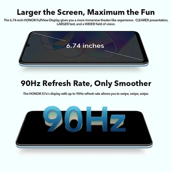 Оригинален HONOR X7a Глобалната версия 6,74 '90 Hz цял екран Дисплей 5330 ма 128 GB Android 12 4G 50MP Четырехъядерная Помещение 22,5 W Super Charge 3