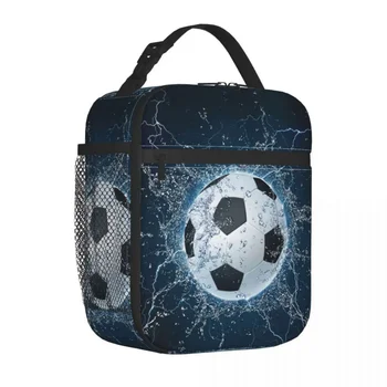Футболна топка, изолирано чанта за обяд, Голям футболен спортен контейнер за обяд, термосумка, Обяд-бокс, Работна чанта за Bento на открито
