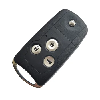 Калъф За Дистанционно Ключ с 3 Бутона Smart Car Key Case за Acura MDX RDX с Неразрезанным Острие и Покритие за бутоните