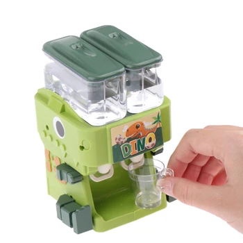 Cartoony динозавър, играчка-диспенсер за вода, сладък чешма за пиене вода, сок, мляко, симулиращ кухненска играчка, машина за приготвяне на напитки, играчки за деца