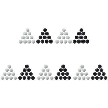100 Бр мраморни топки 16 мм Стъклени топчета-панталони Стъклени Топки за украса на Цветни Късове Играчка е Черно-бяла