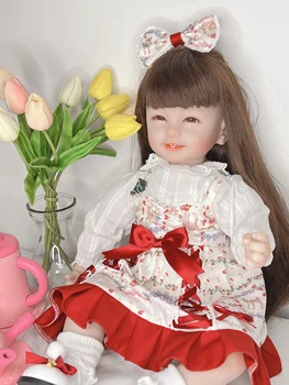 Облекло за кукли Реборн, пола принцеса ръчно изработени от мека гума за кукли