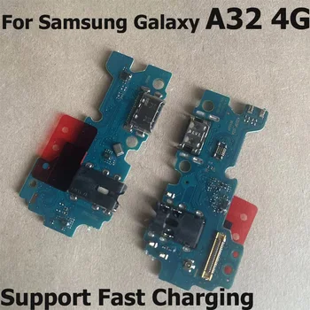За Samsung Galaxy A32 4G USB докинг станция за зареждане, жак за заплати, порт за печатни платки, гъвкав кабел
