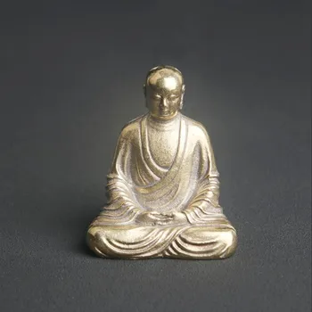 Античен Месинг Кизанг Статуя На Буда Бодхисатва Настолно Украшение, Посветени На Боговете На Ръчно Изработени