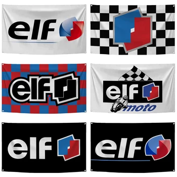 2 × 3 метра 3 × 5 метра Флаг ELFs от полиестер с дигитален печат, банер за състезателен автомобил, Гобеленовая завеса за декор