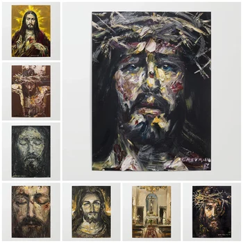 HD Home Decor Исус, печат върху платно, живопис, Бог, Господ, Църковен плакат, монтиран на стената плакат на съвременното изкуство, модулен модел за прикроватной рамка