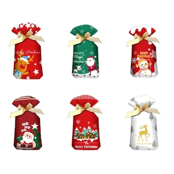 1 комплект Коледни торбички за бонбони, опаковки, организаторите, контейнер, Коледа подарък кутия