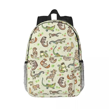 Пролетни раници Geckos Тийнейджърката чанта за книги, от Ежедневните училищни чанти за студенти Раница за лаптоп Чанта през рамо с Голям капацитет