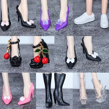 Качествена стоп-моушън обувки 1/6, нова оригинална обувки на висок ток 30 см, 10 стилове женски куклено обувки, аксесоари за кукли