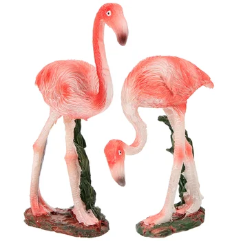 Украшение с фламинго Стоки за дома, Двор Фламинго за статуята на Декор от смола Приказно занаяти