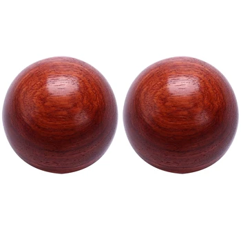 2X5 см. дървена топка за гимнастика Baoding Хандбал Масаж на пръстите Китайска Оздравителна Медитация Релаксационная Терапия