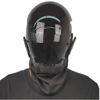 2023 Нова киберпанковская маска за Хелоуин за възрастни, анфас, кожа-за лице