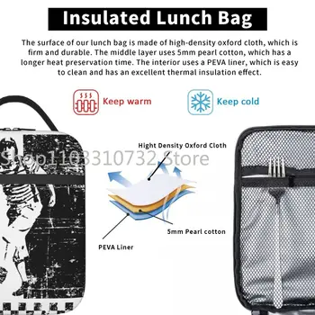 El Chavo Del Ocho СКА Latin Accessories Изолиран обяд-пакет за училище, чанта за съхранение на продукти, преносим хладилник, минерални обяд кутии 4