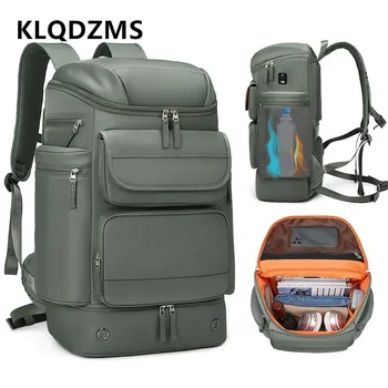 Раница за лаптоп KLQDZMS, мъжки найлонова раница повишена мощност, лека Спортна раница за пътуване, женствена чанта през рамо с USB зареждане 2