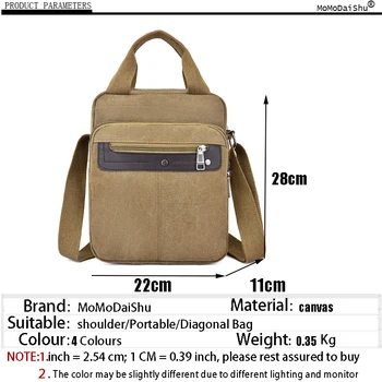 Мъжки ежедневни модни холщовая чанта 2021, мъжка чанта, ретро чанта през рамо, малка модна мъжка бизнес чанта-месинджър, чанти през рамо 3