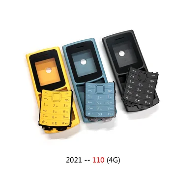 Капакът на корпуса на Апарата Nokia 2021 105 4G AT-1389 110 4G калъф Клавиатура, Задната част Батерия 110 Калъф За мобилен телефон Версия с две карти