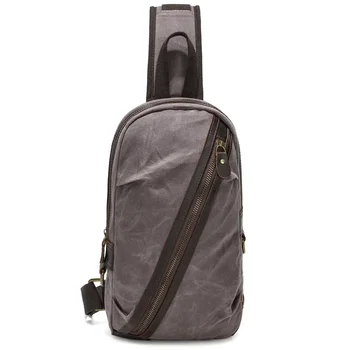 Ежедневни мъжки нагрудная чанта, нова холщовая чанта през рамо, преносим гърдите малка раница, ежедневни поясная чанта 1