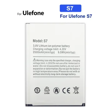 Преносимото батерия с капацитет 2500 mah за Ulefone S7 S 7 с 5.0 инчов Batteria батерия + номер за проследяване.