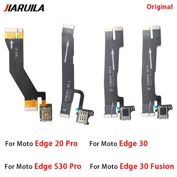 10 Бр. За Мото Edge 20 Pro/Edge 30 Fusion S30 Pro Слот За SIM-Карти Тава С Притежателя на Основната Такса Конектор на Дънната Платка Flex