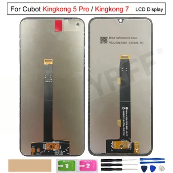 Дигитайзер с докосване на екрана в събирането, LCD дисплей, за Cubot KingKong 7, за Cubot KingKong 5 Pro
