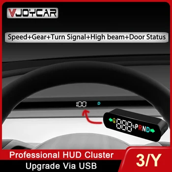 Vjoycar Нов Вграден HUD за Tesla Model 3/Y A/C Слот Скрит HD-Дисплей Head-up Speed Gear Батерия Актуализация на Софтуер, Аксесоари