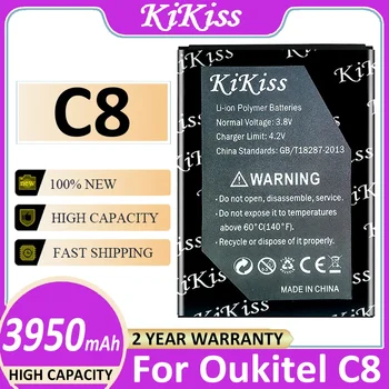 Батерия KiKiss Новата батерия с капацитет 3950 ма за Oukitel C8 C8 Bateria 