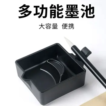 Специална чернильница за калиграфия, мултифункционален мастило касета със защита от капки, тъмен камък за калиграфия, писалка с перо, имитация на керамика от Япония 1