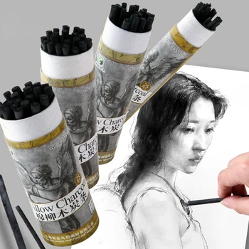 25шт Комплект Моливи за рисуване с въглен Дебелина 2-9 ММ, Студентски Градинска дръжка, Художествени аксесоари