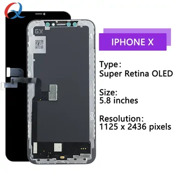 Pantalla apple iphone X новият Oled екран gx смяна на LCD дисплей за мобилен телефон за iphone X gx оригинален дисплей ecran iphone x lcd 1
