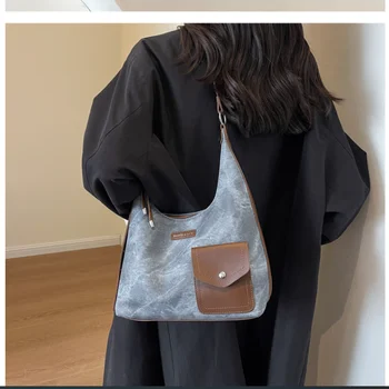 2023 Нови дънкови чанти през рамо, ежедневни дамски чанти, модни дамски пътни чанти, 3 цвята, директна доставка