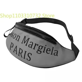 Индивидуална поясная чанта с писмото принтом Mm6 Margielas за мъже и жени Модни поясная чанта през рамо за телефон и пари