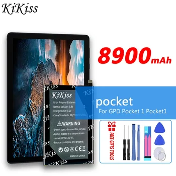 8900mAh KiKiss Мощен акумулаторен джоб за GPD Pocket 1 Батерии за лаптоп Pocket1