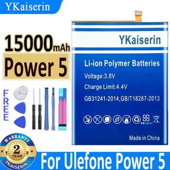 Батерия YKaiserin капацитет 15000 ма за Ulefone Power 5 Power5 Bateria