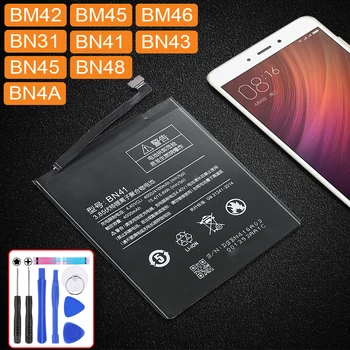 Батерия за Xiaomi Redmi Note 2 3 4 4X5 5A 6 7 Pro Модели BM42 BM45 BM46 BN31 BN41 BN43 BN45 BN48 BN4A BM 46 BN 31 41 43 45 48