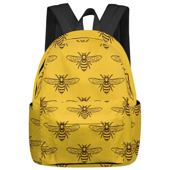 Пчелите крила Плътни Дамски раници За тийнейджъри, студентски, училищни чанти, раница за лаптоп, Мъжки, дамски, пътни чанти, Mochila