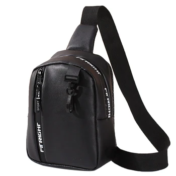 Дамски нагрудная чанта Прост и модерен контрастен цвят чанта на едно рамо, широка презрамка, когато мотоциклетът чанта, комплект
