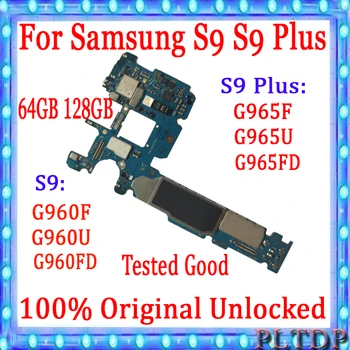 За Samsung Galaxy S9 PLUS G965F G965FD G965U дънна Платка За G960F G960FD G960U Задаване на логическа такса AOS С чип 64G Mainboard 0