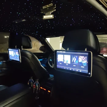 Облегалката за глава С Монитор За BMW Серия 5 525i 528i 530i Задната Развлекателна Система Android 1080P, 4K WiFi Авто Видео Монитор Възглавници