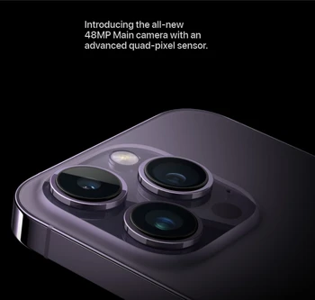 Оригинален Apple iPhone 14 Pro iOS 16 Apple A16 Bionic 1 TB / 512 GB / 256 GB / 128 GB ROM, 6 GB оперативна памет С две SIM-карти, IP68, прах/водоустойчив, NFC 3