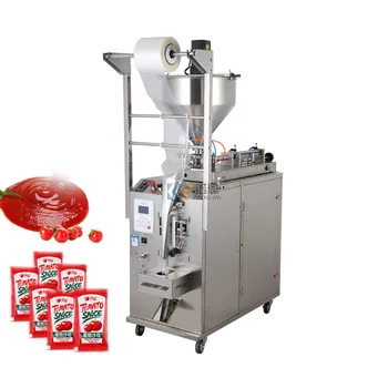 Нова автоматична опаковъчна машина за течни фъстъчено масло Настолна машина за пълнене и затваряне 0