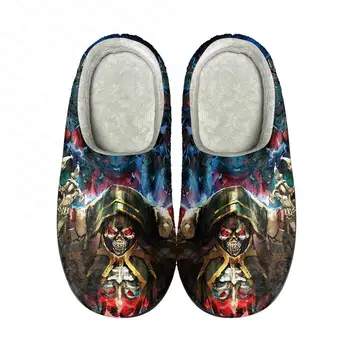 Горещи Домашни памучни чехли Аниме Overlord по поръчка, Висококачествени Мъжки Дамски Плюшен Модни Ежедневни обувки за нагряване, Минерални чехли