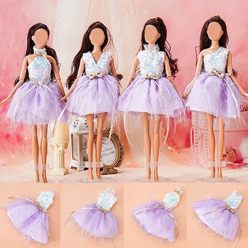 1 комплект Тънко рокли за кукли 1/6 30 см, пола, за балет, танци, ежедневни облекла, празнична облекло за тряпичной кукли, Аксесоари, Играчки